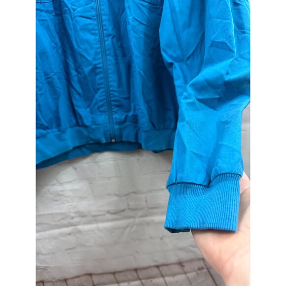 John Blair Jacket Mens Size XLG Teal Blue 80’s Grandpacore - Picture 4 of 8